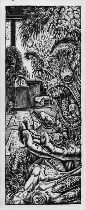 Zombie dices par Raúlo Cáceres - Planche originale