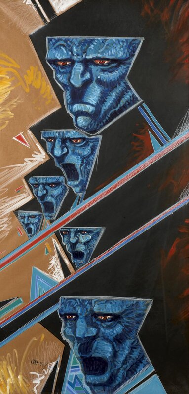 En vente - Philippe Druillet, Peinture ORIGINALE POUR LA SÉRIE 