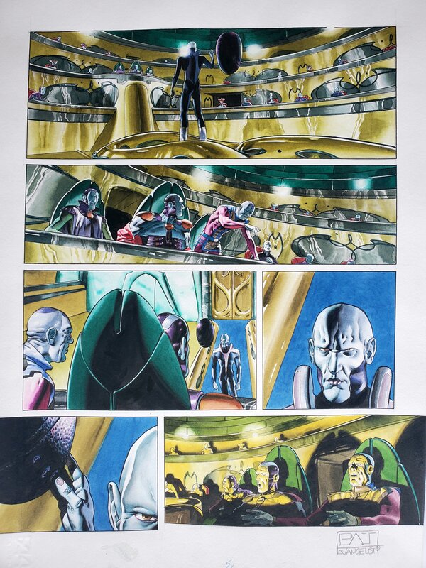 Patrizio Evangelisti, FOURMI BLANCHE   T1 DU FOND DES ABYSSES couleur directe - Planche originale