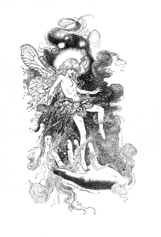 Jeremy bastian tinkerbell commission - Illustration originale