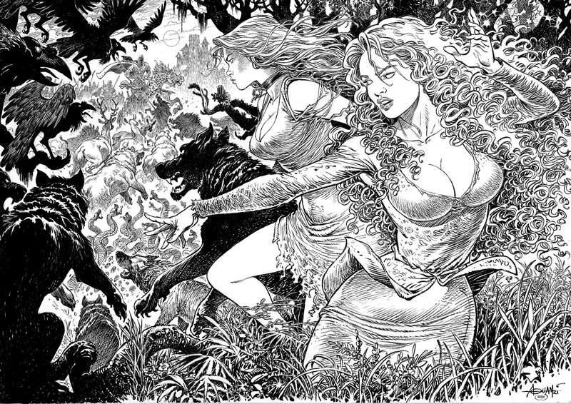 Mortepierre Florie by Mohamed Aouamri - Original Illustration