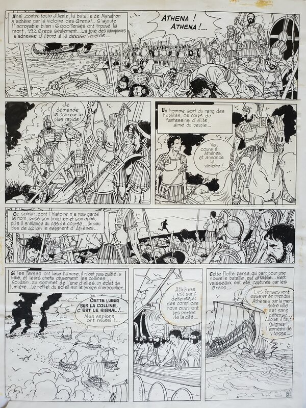 Jacques Armand, LA BATAILLE DE MARATHON - Comic Strip