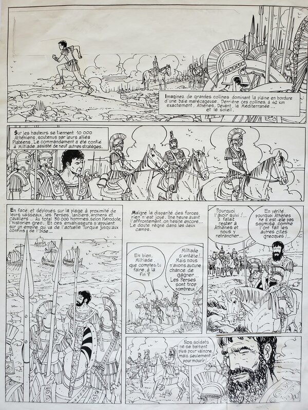 Jacques Armand, LA BATAILLE DE MARATHON - Comic Strip