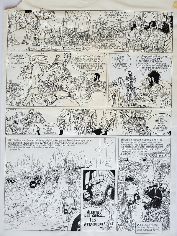 Jacques Armand, LA BATAILLE DE MARATHON - Comic Strip