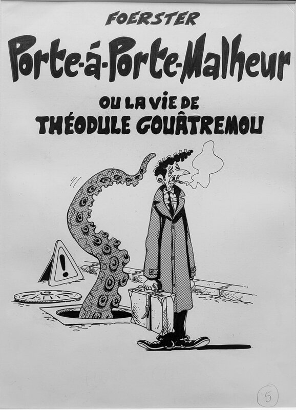 Philippe Foerster, Porte- à-porte malheur - Planche originale