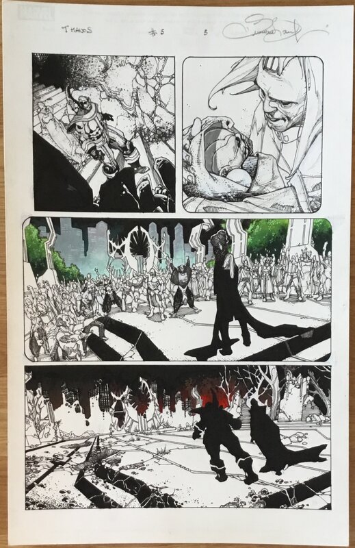 Simone Bianchi - Thanos Rising - Planche originale