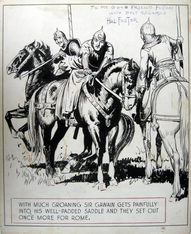 Hal Foster, Prince Valiant Panel 07/14/1940 - Comic Strip