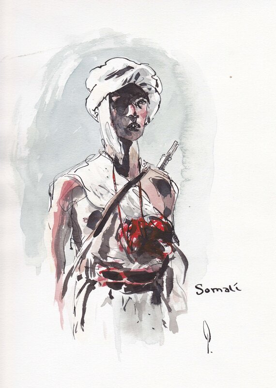 George Pratt - Scorpions du désert - Original Illustration