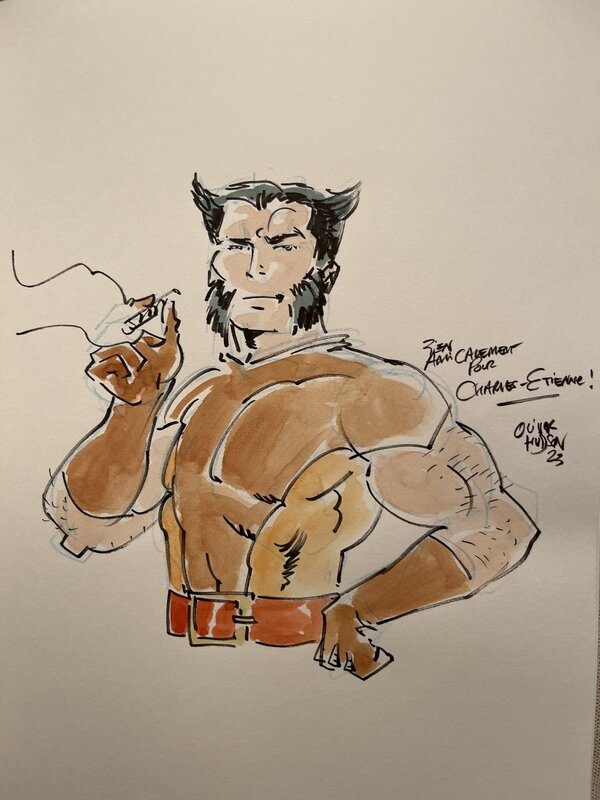Wolverine par Olivier Hudson - Dédicace