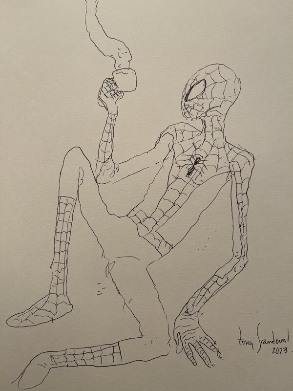 Spiderman par Tony Sandoval - Dédicace