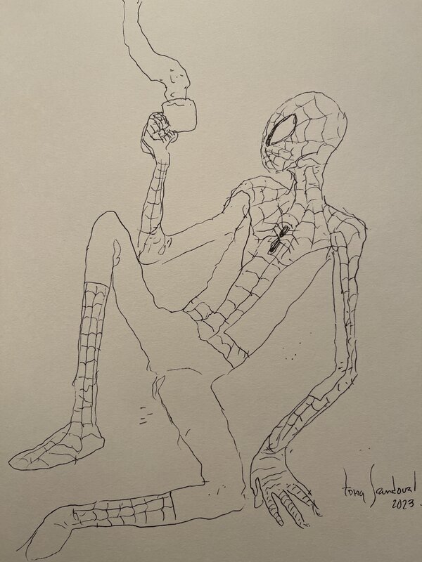 Spiderman by Tony Sandoval - Sketch