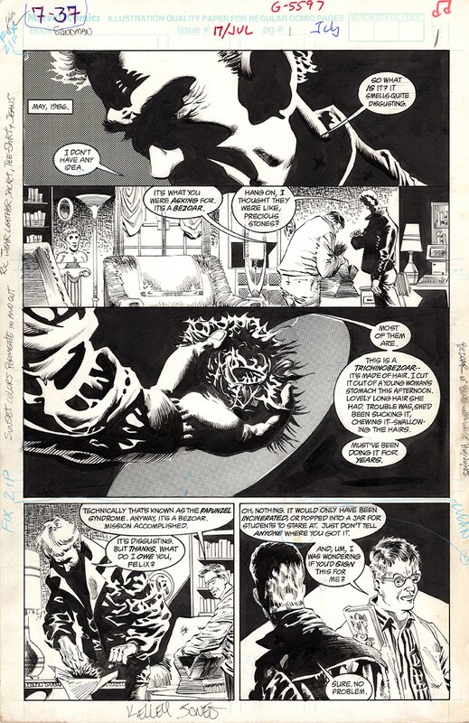 Kelley Jones, Malcolm Jones III, Neil Gaiman, Neil gaiman, kelley jones, SANDMAN issue 17, pg 1 - Comic Strip