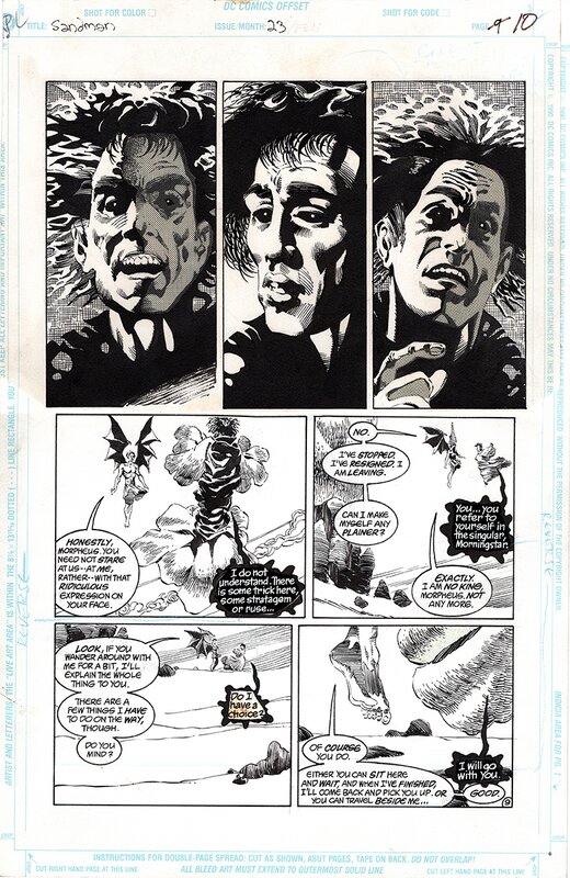 Kelley Jones, Malcolm Jones III, Neil Gaiman, Neil gaiman, kelly jones SANDMAN issue 23, pg 10 - Comic Strip