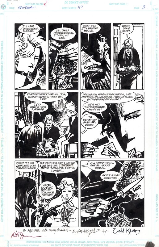 Neil gaiman, marc hempel SANDMAN issue 57, pg 3 - Comic Strip