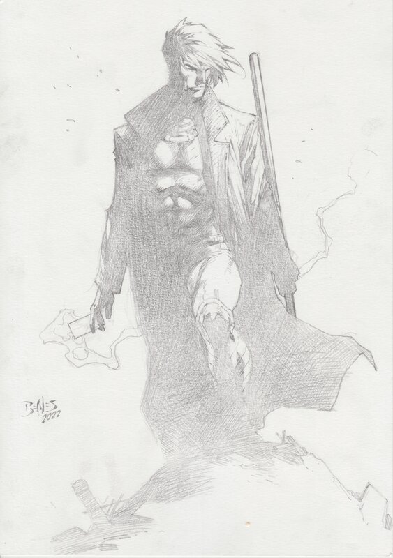 Gambit by Ed Benes - Sketch