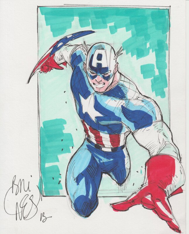 Captain America by Philippe Briones - Sketch