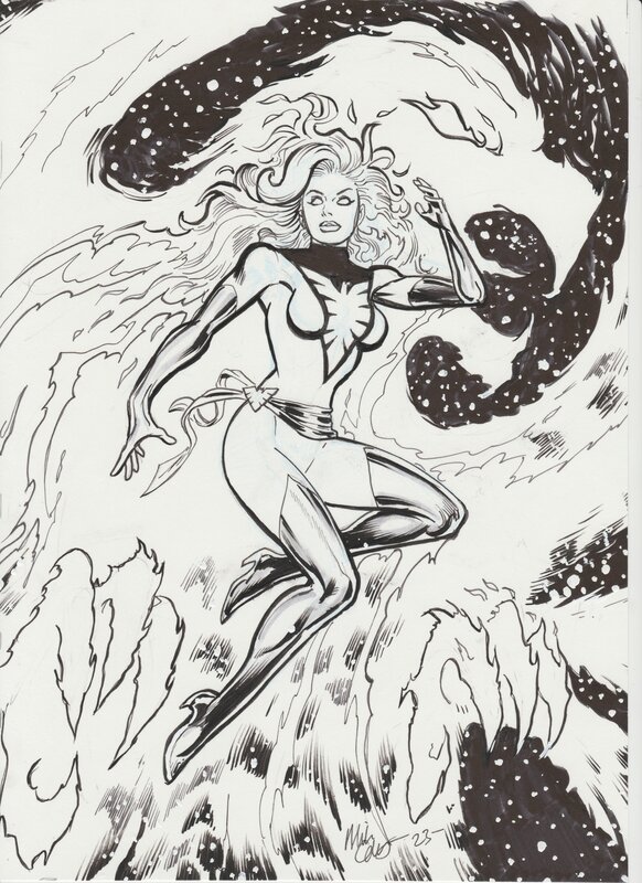 White Phoenix by Mike Collins - Sketch