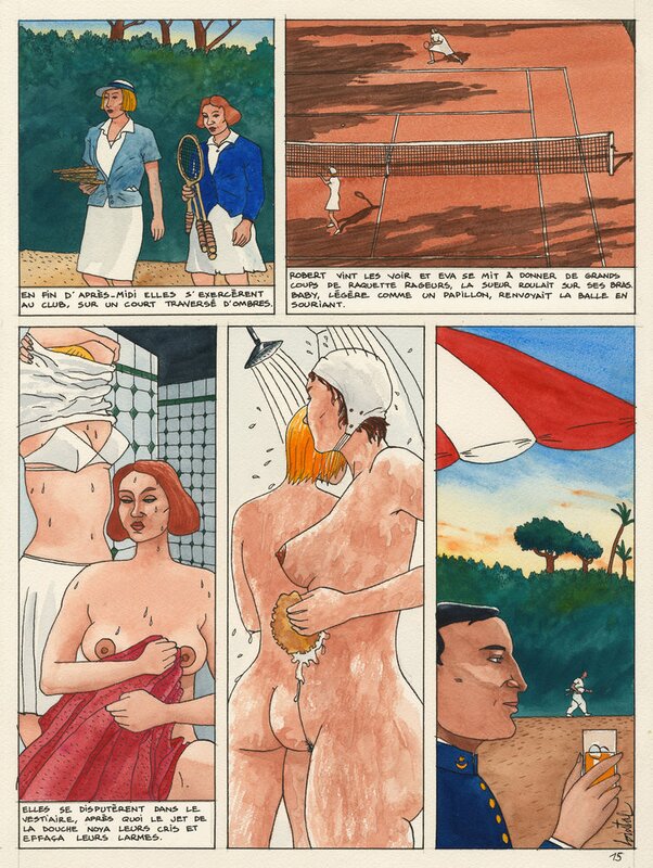 En vente - Coeurs de sable par Loustal - Planche originale