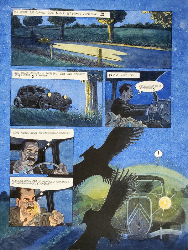 Christian Maucler, LES ENQUÊTES DU COMMISSAIRE RAFFINI   T8 LES EAUX MORTES  couleur directe - Planche originale