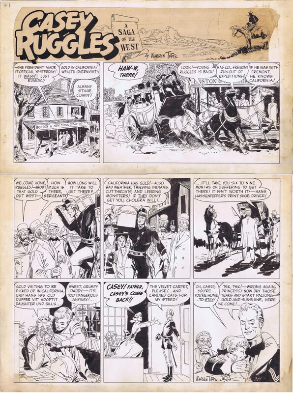 Casey Ruggles #1 by Warren Tufts - Planche originale