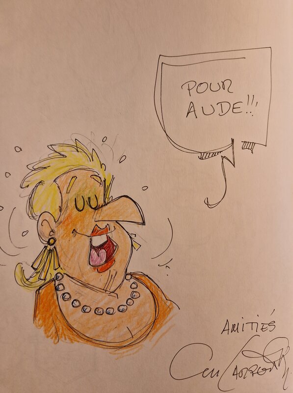 Dédicace de Carpentier dans Du côté de chez Poje tome 14 - Sketch