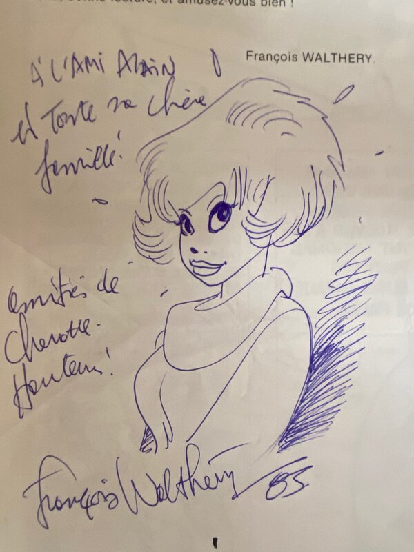 François Walthéry, illustration originale, Natacha, 