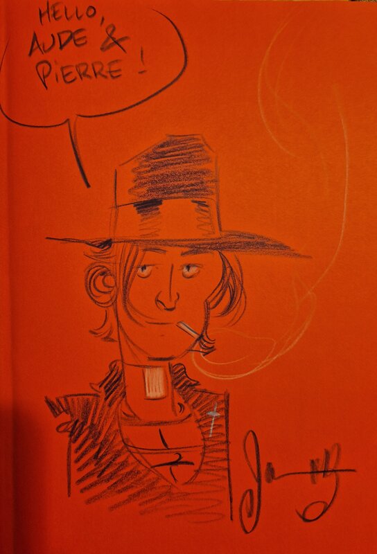 Dan Verlinden, Dédicace de Dan dans Soda tome 13 - Sketch