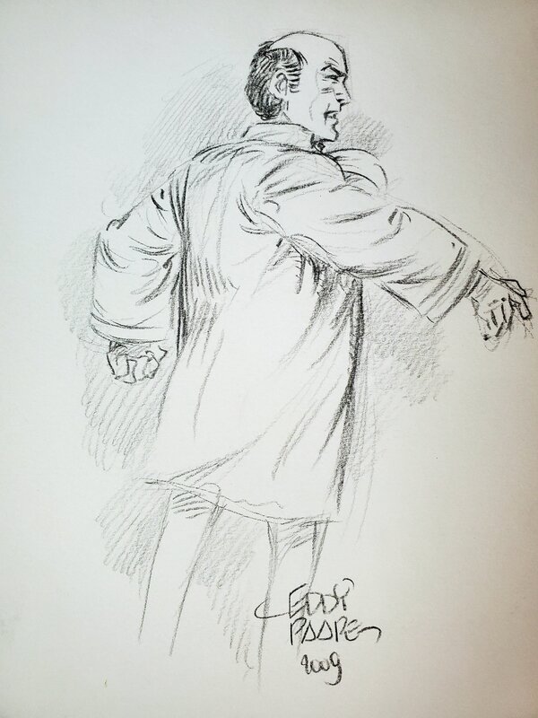 Eddy Paape, LA JUSTICE ATTAQUE illustration originale - Illustration originale