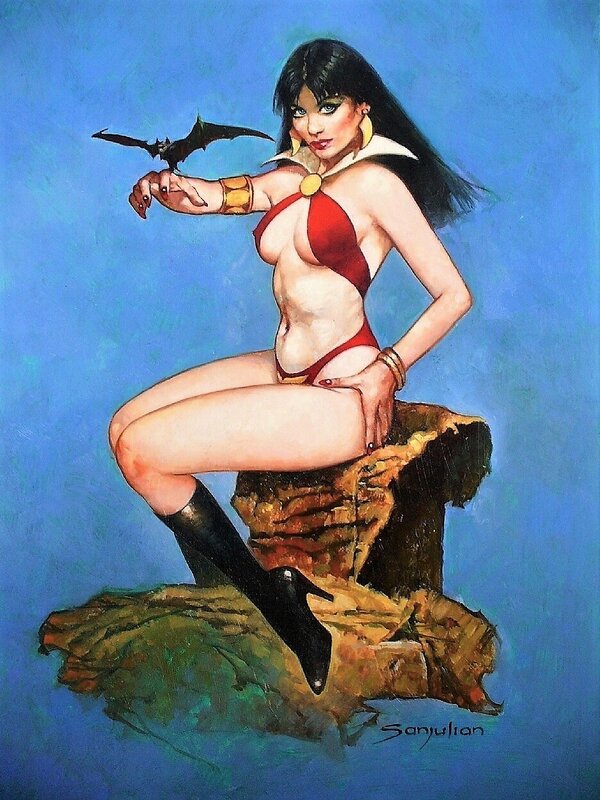 Vampirella par Manuel Sanjulián - Illustration originale