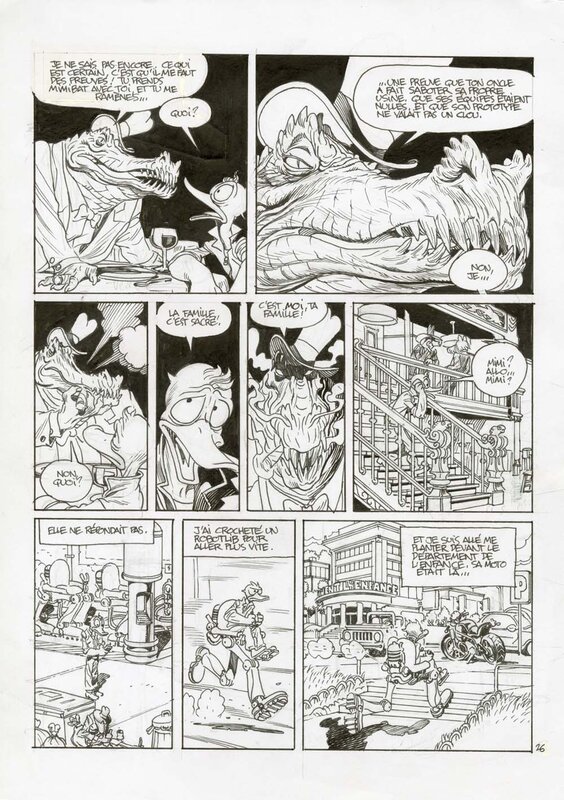 For sale - Vince, Donjon Antipodes + T 10000 - Planche originale 26 - Comic Strip