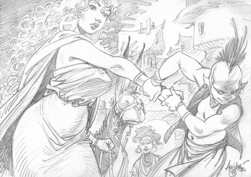 Pelisse by Mohamed Aouamri - Original Illustration