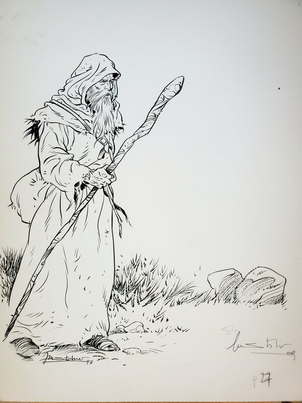Jean-Marc Stalner, LE PELLERIN DE SAINTE-MAXENCE - Original Illustration