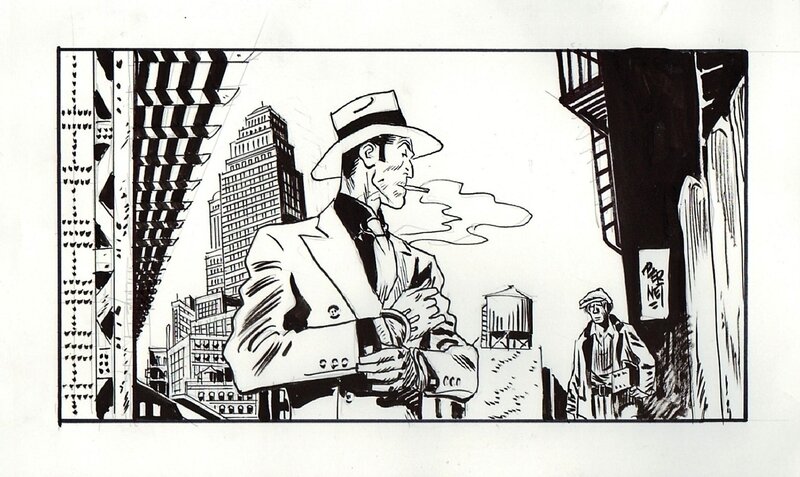 Torpedo by Jordi Bernet, Enrique Abuli - Original Illustration