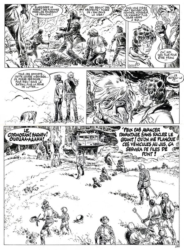 Hermann, Bernard Prince : 7. La fournaise des damnés - Comic Strip