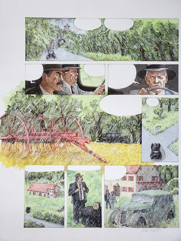 Christian Maucler, LES ENQUÊTES DU COMMISSAIRE RAFFINI couleur directe - Comic Strip