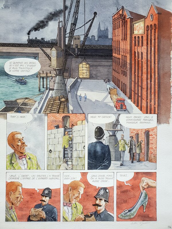 Christian Maucler, LES ENQUÊTES DU COMMISSAIRE RAFFINI T11 L'INCONNUE DE TOWER BRIDGE   couleur directe - Comic Strip