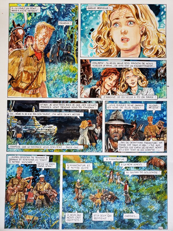 Michel Faure, SECRETS-SAMSARA  T2  couleur directe - Comic Strip