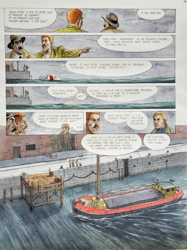 Christian Maucler, LES ENQUÊTES DU COMMISSAIRE RAFFINI T11 L'INCONNUE DE TOWER BRIDGE   couleur directe - Comic Strip