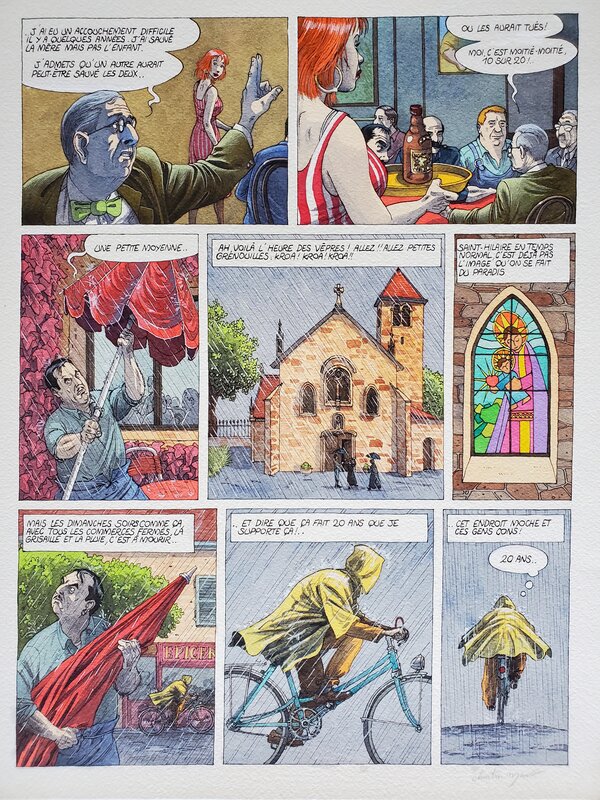 Christian Maucler, LES ENQUÊTES DU COMMISSAIRE RAFFINI   T8 LES EAUX MORTES  couleur directe - Comic Strip