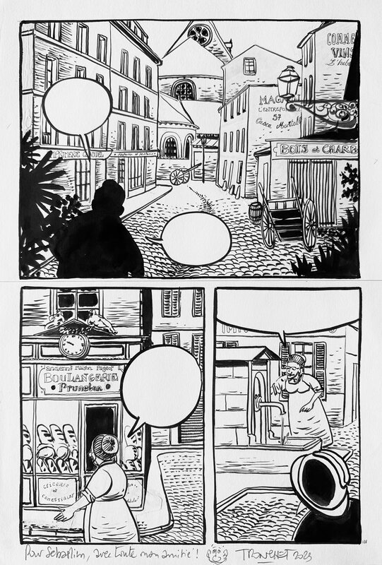 Le Quartier Évanoui par Tronchet, Anne Sibran - Planche originale