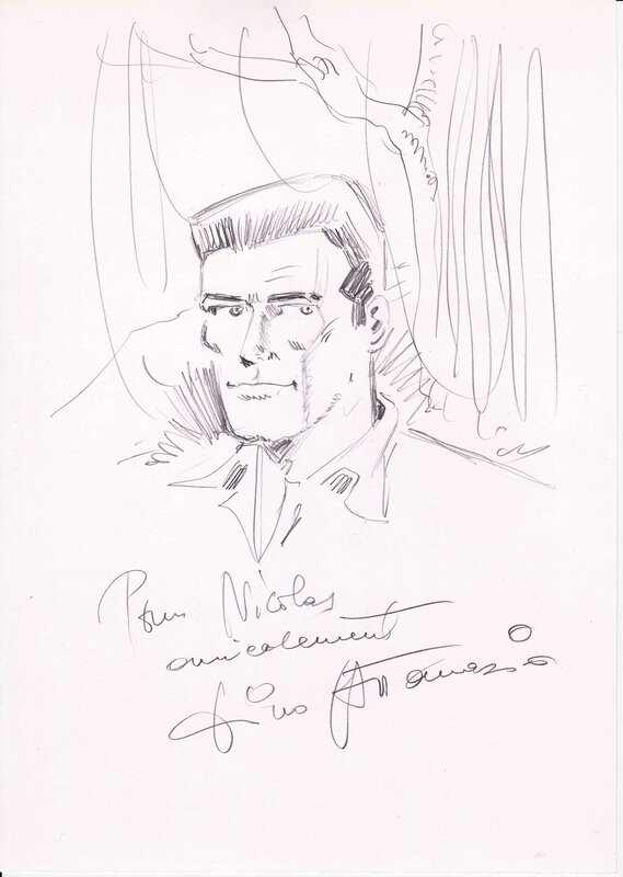 Bob Morane by Dino Attanasio - Sketch