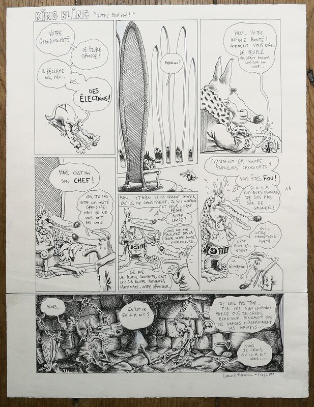 En vente - Votez pour moi ! par Laurent Houssin - Planche originale