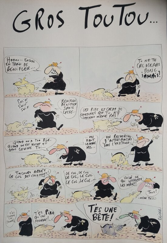 Gros toutou par Jean-Marc Reiser - Planche originale