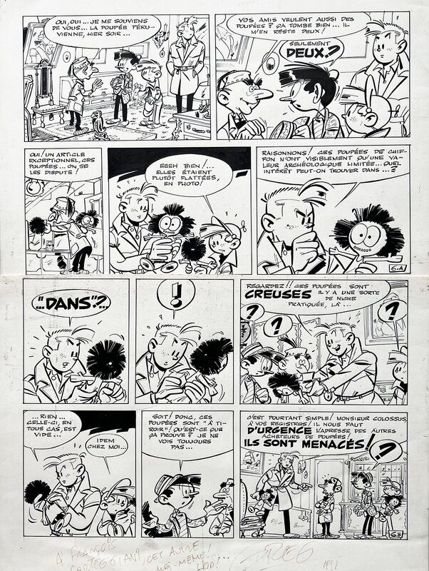 Greg, Rock Derby (Les Voleurs de poupées - planche 6) - Planche originale