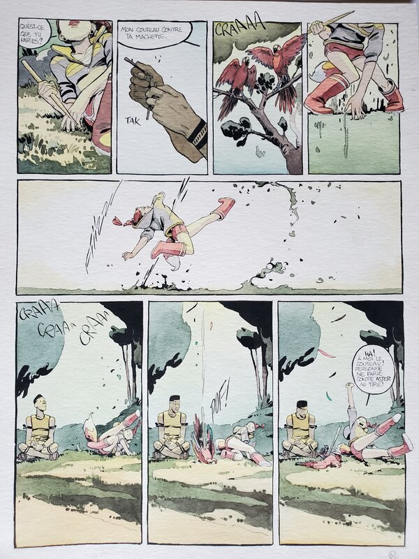 Merwan, MECANIQUE CELESTE T1 planche originale couleur - Comic Strip