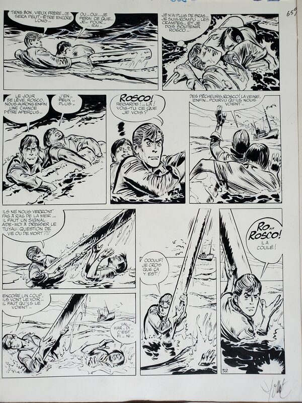 René Follet, VALHARDI T10 LE NAUFRAGEUR AUX YEUX VIDES - Comic Strip