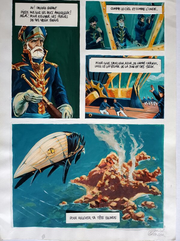 Gwendal Lemercier, PANCHE ORIGINALE COULEUR - Planche originale
