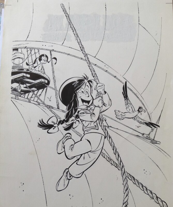 Pierre Tranchand, François Corteggiani, Marine Fille de pirate - Illustration originale