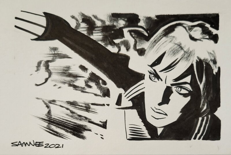 Black Widow par Chris Samnee - Illustration originale