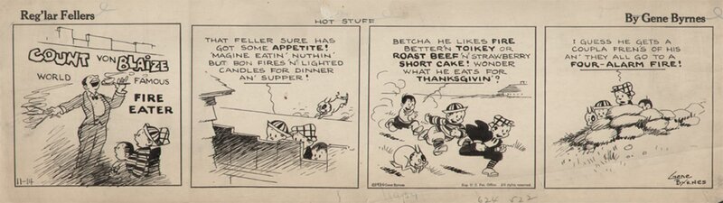 For sale - Gene Byrnes, Reg'lar Fellers  strip - Comic Strip